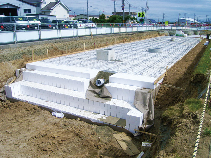 土木資材製品EDO-EPS工法のイメージ