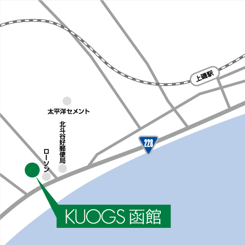 KUOGS函館地図